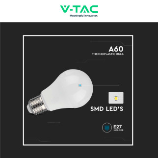 VT-2112 Lampadina LED E27 10.5W Bulb A60 Goccia SMD V-Tac