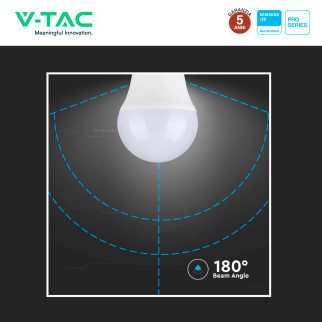 VT-246 Lampadina LED E27 4,5W Bulb G45 MiniGlobo V-Tac Pro