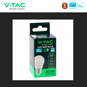 VT-246 Lampadina LED E27 4,5W Bulb G45 MiniGlobo V-Tac Pro