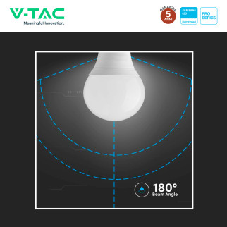 VT-270 Lampadina LED E14 6,5W Bulb P45 MiniGlobo V-Tac Pro