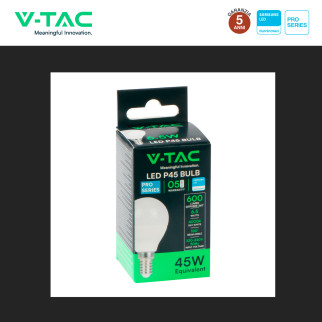 VT-270 Lampadina LED E14 6,5W Bulb P45 MiniGlobo V-Tac Pro