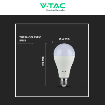 VT-1900 Super Saver Pack 3 Lampadine LED E27 A60 8,5W V-Tac
