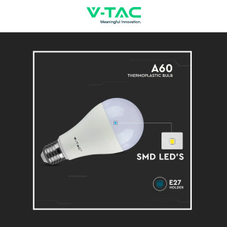 VT-1900 Super Saver Pack 3 Lampadine LED E27 A60 8,5W V-Tac
