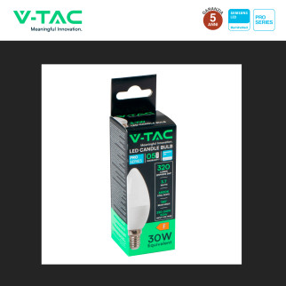 VT-1815 Lampadina LED E14 3,7W Candela Chip Samsung V-Tac