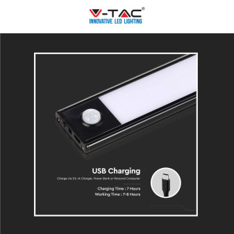 VT-8143 V-Tac Lampada LED da Armadio 2,5W SMD Sensore PIR