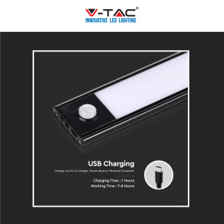 VT-8143 V-Tac Lampada LED da Armadio 2,5W SMD Sensore PIR