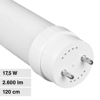 HF7 Tubo LED G13 17,5W T8 SMD Vetro Satinato 120cm Life