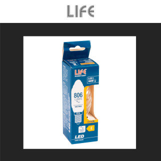 Lampadina LED E14 Filament 6,5W C35 Candela Twist Life