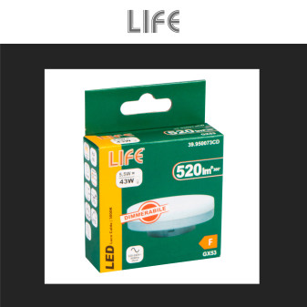 Lampadina LED GX53 5,5W Disc SMD Dimmerabile Life