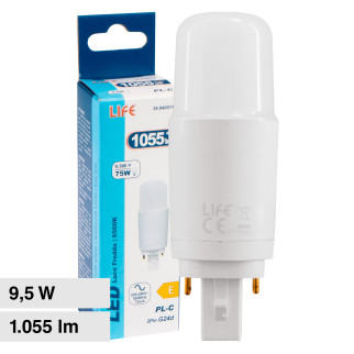 Lampada LED SMD Tower PL-C 9,5W attacco G24d 2 Pin Life
