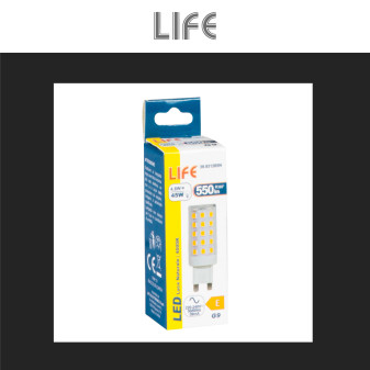 Lampadina LED 4,8W G9 SMD Trasparente Ceramica Life