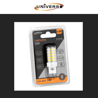 Lampadina LED G9 4,8W Tubolare SMD Universo