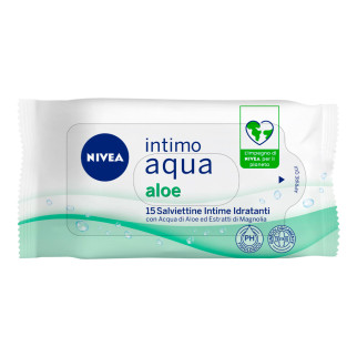 Intimo Aqua Aloe Salviettine Intime Idratanti Confezione 15pz. NIVEA