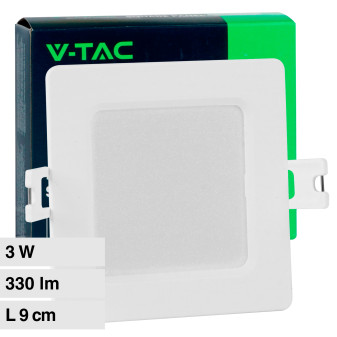 VT-61003 Mini Pannello LED Quadrato 3W SMD da Incasso V-Tac