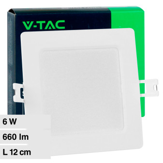 VT-61006 Mini Pannello LED Quadrato 6W SMD da Incasso V-Tac