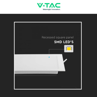 VT-61006 Mini Pannello LED Quadrato 6W SMD da Incasso V-Tac