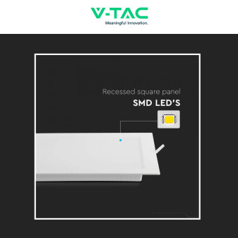 VT-61024 Mini Pannello LED Quadrato 24W SMD da Incasso V-Tac