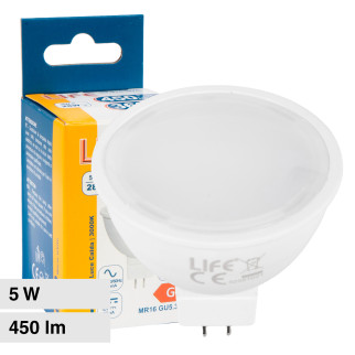 Lampadina LED GU5.3 (MR16) 5W Faretto Spotlight SMD Life