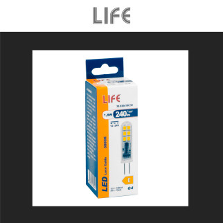 Lampadina LED G4 1,8W Tubolare SMD 12/24V in Vetro Trasparente Life