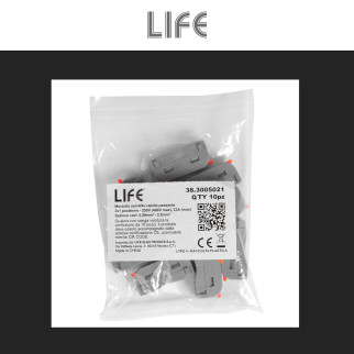 10 Connettori Universali 2 Poli a 1 PosizionieLife Mod. 38.3005021