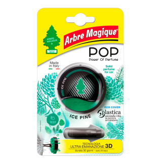 Arbre Magique POP Profumatore Solido per Auto Ice Pine Lunga Durata