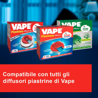 Piastrine di Ricarica Classic contro Zanzare Comuni e Tigre Vape