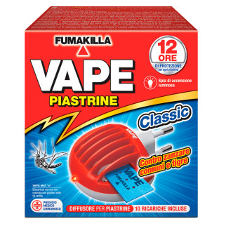 Diffusore Elettrico a Piastrine  Classic contro Zanzare Comuni e Tigre Vape