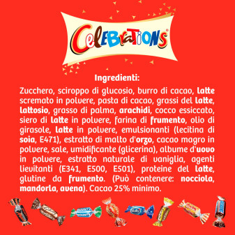 Celebration Maxi Tube Cioccolatini Misti Etichetta Auguri 1435g