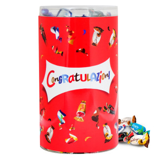 Celebration Maxi Tube Cioccolatini Etichetta Congratulazioni 1435g