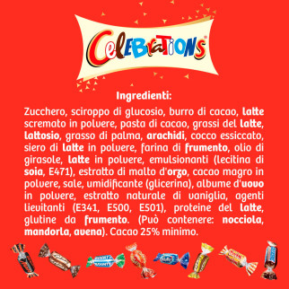 Celebration Maxi Tube Cioccolatini con Etichetta Buone Feste 1435g