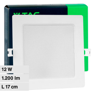 VT-61012 Mini Pannello LED Quadrato 12W SMD da Incasso V-Tac