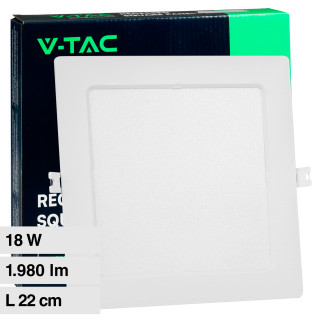 VT-61018 Mini Pannello LED Quadrato 18W SMD da Incasso V-Tac