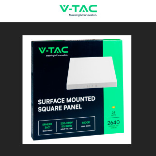VT-60024 Mini Pannello LED Quadrato 24W SMD V-Tac