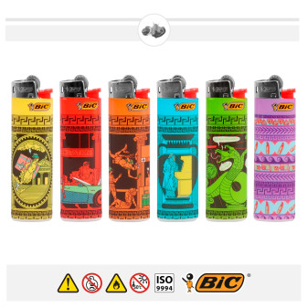 Bic Slim J23 Fantasia Greek Lovers - Serie da 5 Accendini