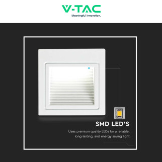 VT-1143 Punto Luce LED SMD 3W a Parete Bianco V-Tac