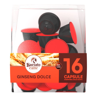 16 Capsule Baciato Caffè Ginseng Cialde Compatibili Nescafè