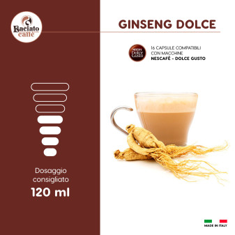 16 Capsule Baciato Caffè Ginseng Cialde Compatibili Nescafè