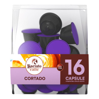 16 Capsule Baciato Caffè Cortado Cialde Compatibili Nescafè