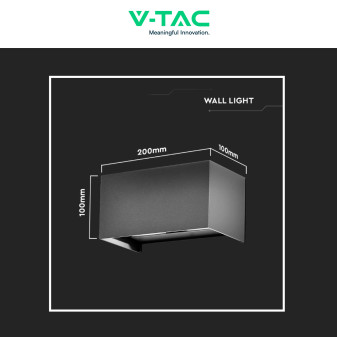 Lampada LED da Muro 24W VT-8125 SMD Colore Grigio V-Tac