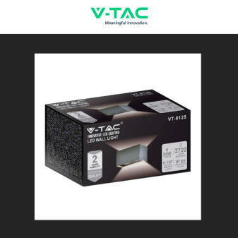 Lampada LED da Muro 24W VT-8125 SMD Colore Grigio V-Tac
