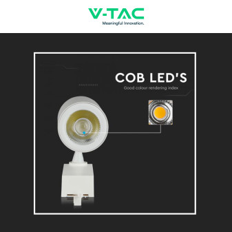 Faretto LED da Binario 35W Track Light COB V-Tac VT-4536