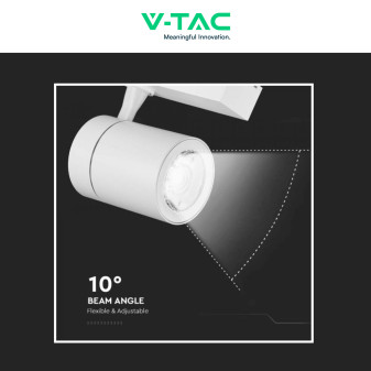 Faretto LED da Binario 35W Track Light COB V-Tac VT-4536