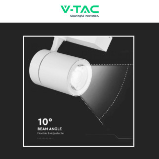 Faretto LED da Binario 35W Track Light COB V-Tac VT-4536