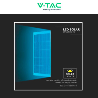 VT-30301ST Lampada Stradale 40W Pannello Solare IP65 V-Tac