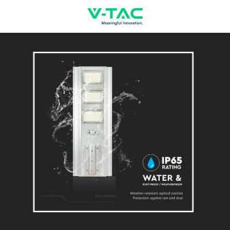 VT-40401ST Lampada Stradale 50W Pannello Solare IP65 V-Tac