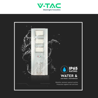 VT-40401ST Lampada Stradale 50W Pannello Solare IP65 V-Tac
