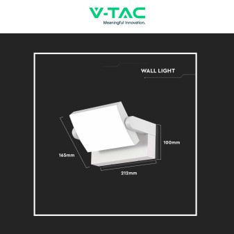 VT-11020 Lampada LED da Muro 17W Ruotabile SMD Bianca V-Tac
