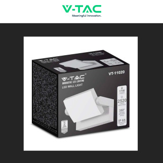 VT-11020 Lampada LED da Muro 17W Ruotabile SMD Bianca V-Tac