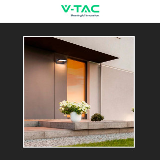 VT-11020 Lampada LED da Muro 17W Ruotabile SMD Nera V-Tac