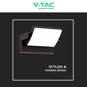 VT-11020 Lampada LED da Muro 17W Ruotabile SMD Nera V-Tac